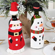 Amosfun 2 Set Maglione di Natale Copri Bottiglia di Vino Santa Bottiglia di Vino Vestito Decorazioni Festa di Natale