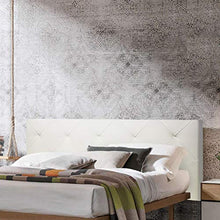 P17 | Testiera in Ecopelle | Rombo | 160X60 | (Bianco)