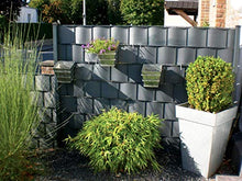 Thermoplast – 6 x strisce di protezione per recinti, per giardino, terrazza, balcone, in polipropilene PP resistente ai raggi UV, su misura, 19 cm, anthracite + Endclips 19 cm x 20 pezzi