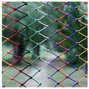 WEIFAN Rete Protettiva per Bambini, Balcone Scale di Sicurezza Resistente agli Urti Colore per Asilo Recinzione Decorativa Amaca Tessuta a Mano Rete da Arrampicata