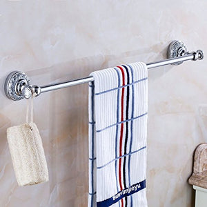 MBYW Portasciugamani Moderno Alto carico Portasciugamani Elegante da Bagno Mensola portaoggetti Porta Asciugamani Singolo, Rame Puro, Superficie placcata, Stile Europeo, Montaggio Forato, 60 cm A