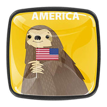 Bradipo del fumetto benvenuto in america Pomelli per Porta Set di 4 Pomelli per Mobili Manopole per Cassetti Cucina Armadio Vetro