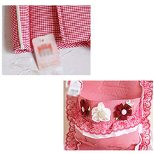 SZQ-- Scatola portaoggetti sospesa, in tessuto, con 2 tasche e 8 tasche, con capacità di carico forte per il cordoncino, utile per riporre oggetti 36.5*56cm rosa