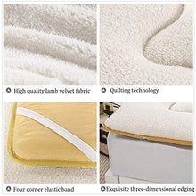 QXTT Materassi Letto Futon Materasso Futon Matrimoniale Pieghevole Giapponese Tradizionale Futon Tatami Ultra Morbido per Massaggi Esercizi di Yoga Campeggio Hotel,White-100 * 200cm