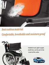 Carrozzine Semoventi, Portatile da Viaggio in Lega di Alluminio Pieghevole in Lega Leggera, Camminatore da Viaggio Manuale Anziani/Disabili Spinta Infermieristica Viaggio Portatile Trolley per Scoo