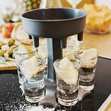 Yannn Dispenser per Bicchieri da Vino per Birra Gioco per bevute per Feste 6 Dispenser per Bicchieri da Vino Bicchiere da Vino, Supporto Bere Giochi Bicchieri per Feste Inizia la Festa, Grigio