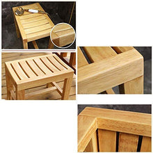 NZDY Home Essentials, Sgabello da bagno in legno massello, per lavare i piedi piccola panca per anziani, sgabello corto, tavolino da caffè, cambio casa, scarpe sgabello 0110, grande, grande