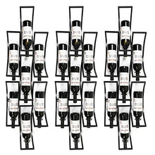 Wine Rack Bottle Holder Storage Rack vino del supporto della cremagliera del vino rosso Rack Ferro battuto Hangery Bar decorazioni bottiglia del vino rosso mensola creativa Lattice Wall Hanging Ferro