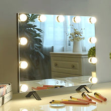 Specchio per il Trucco in Metallo Smart Square LED Lampadina da Tavolo Trucco a Tre Colori Trucco