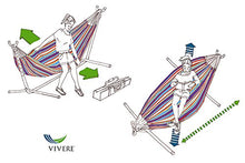 Vivere Do UHSDO8-25 Amaca con Supporto Brasiliana, Cotone, 250 cm, Portata 200 kg Borsa da Trasporto inclu, Luna Doppia, Desert Moon