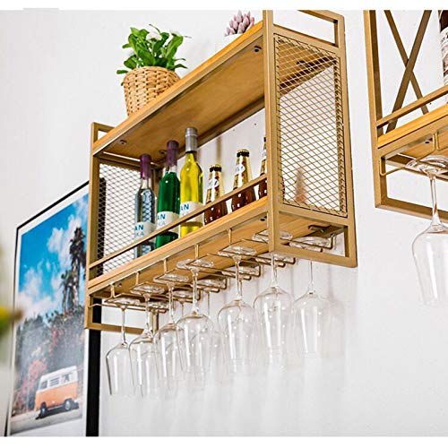 Porta bottiglie da vino Portabottiglie rustico da parete con 6 portabicchieri, portabottiglie da appendere, mensole in legno a 2 livelli, mensole galleggianti, soggiorno, soggiorno, cucina, esposit