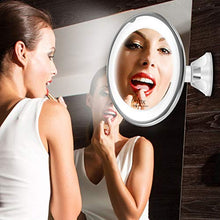 BD.Y Specchio cosmetico Specchio cosmetico da Donna LED 10X Specchio cosmetico ingranditore Specchio da Barba Flessibile Girevole Girevole a 360 Gradi