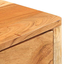 Tidyard Credenza Consolle Rustica con 2 Cassetti e Ripiano in Legno Massello di Acacia 110x30x75,Tavolo Consolle Rustico con 2 Cassetti e 1 Ripiano,Credenza con Cassetti,Credenza per Ingresso