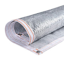 Rete ombreggiante Rete Riflettente in Lamina di Alluminio Teloni, Panno dello Schermo al 99% La Protezione Solare di Isolamento di Raffreddamento per Windowsill Tetto Fiori Piante (Size : 3x4M)