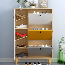 LYLSXY Scarpe da Scarpe, Scarpe Armadio Cabinet Cabinet Europeo in Legno Massello in Legno Massello Multifunzionale Soggiorno Armadietto Porta Armadio