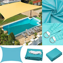 Ombreggiante Rettangolo,Tendalino Parasole Con Kit Di Fissaggio A Fune,Tettoia Per Tenda Da Sole Impermeabile Anti-UV,Per Patio Esterno Giardino Prato Pergola Decking,4 * 6m