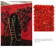 TTIK Siepe Sintetica Sempreverde - Rose Artificiali Pannello Decorativo del Terrazze Balconi Antivento Privacy Decorazioni Giardino,40 × 60CM,B