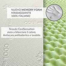 ITALYMATERASSI Materasso 1600 molle insacchettate Memory 7 zone massaggiante e Cuscini FIOCCO di memory in PROMO – Materasso DETRAIBILE DISPOSITIVO MEDICO TEK H24 c.a 160x190 cm Matrimoniale Standard