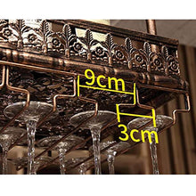 FAFZ Portavini Portabottiglie in Metallo, Portabicchieri, Altezza E Spaziatura Regolabili, Portabottiglie A Soffitto, Portabottiglie per Ristoranti E Bar (Size : 80cm)