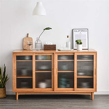 GFBVC Credenza Legno Accent Credenza Buffet Server Credenza Cucina Sala Cabinet Armadio Free Standing di immagazzinaggio del Torace (Color : Wood, Size : 160x42x92cm)