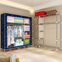 Susulv-hm Armadio per Vestiti Fai-da-Te Mobili per Camera da Letto Portatili Armadio Guardaroba Tessuto Non Tessuto Armadio Pieghevole Organizzatore di stoccaggio