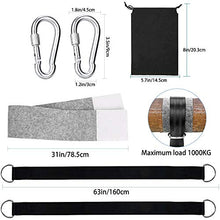 MIZOMOR 2pcs Cinghie Pendenti con Cuscinetti e Gancio di Protezione Dell'albero Forte Capacità Portante Cinghie per Amaca All'aperto per Swing Amaca Altalena di Corda o Poltrona Reclinabile