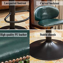XIAOYAN Sgabello Sgabello da Bar in Velluto ad Altezza Regolabile Sgabello da Bar in Tufted Imbottito Sgabello con poggiapiedi Sedia da Pranzo Girevole, Rosso (Color : Black)