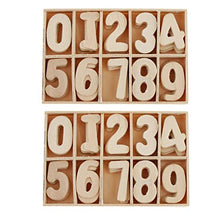 non-brand 120/180 Pezzi Numeri di Legno con Vassoio di Archiviazione Giocattolo Educativo per Bambini - 120 Pezzi