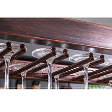 JFFFFWI Bicchiere da Vino in Vetro Rack Portabicchieri Sospensione Retro Decorazione Portabottiglie Bar Portabicchieri Portabicchieri Calice Portabottiglie portabottiglie (Dimensioni: 120 * 35cm)