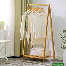 LALAWO Appendiabiti a Terra Libera Appendiabiti in Legno, Appendiabiti Appendiabiti Appendiabiti con scaffali con Asta Singola per Camera da Letto Home Office
