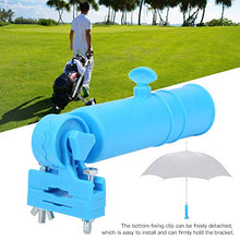 Keenso Portaombrelli da Golf, ABS Portaombrelli da Golf Universale Carrello a Spinta Supporto per ombrellone da Golf Staffa di Supporto Carrello per Campo da Golf Fornitura Blu