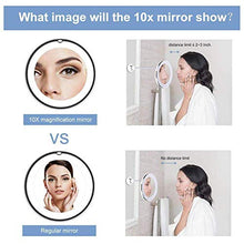 Specchio Ingranditore Da Trucco Con Luce LED, Lente D'Ingrandimento,Specchio Per Il Trucco - Specchio Per Il Trucco Ingrandente 10X Flessibile Per Il Bagno