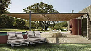 EXTROITALY Belem Onda Blu Set Cuscini 120x60 + schienali 60x60 pz.02 per Esterno/Interno arredo Pallet da Giardino Divanetto per bancale Cuscini Interno Poliuretano Tessuto Lavabile Sfoderabile