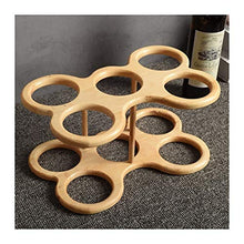 BENOHAOH Ornamenti in Legno Creativo e Vino Ornamenti, Creative Home Soggiorno del Vino Espositore per Vino, scaffale per Vino Semplice (Size : 34 * 21 * 16.5)