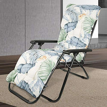 Cuscino Imbottito per Poltrona Sdraio Relax Spessa 170 x 53 cm Cuscini per Sdraio Antiscivolo Ricambio per Giardino Interni ed Esterni (Stile hawaii)