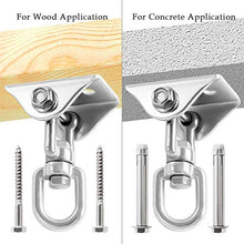 ZYUB Famiglia 304 acciaio inox rotante cuscinetto gancio amaca piastra fissa gancio soffitto sedia fissaggio fibbia accessori