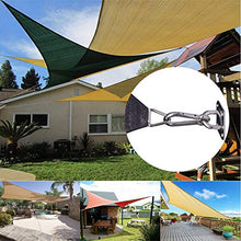 Kit di accessori per fissaggio a vela in acciaio INOX per triangolo da giardino e quadrato, per tende da sole rettangolari