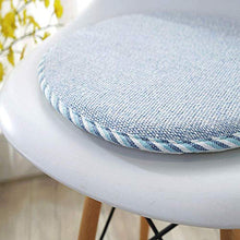 XIAOYAN Love Home Rotondo Sgabelli Cuscino,Il Cotone di Cotone Biancheria con Cravatte Traspirante Cuscino per Sedia per Sgabelli Alti Interna Nido Infanzia Sala da Pranzo A 35 * 35cm(14 * 14inch)