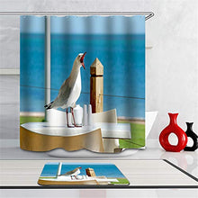 LIYAN Combinazione Bagno. Immagini Chiare E Colori Vivaci Rendono Il Tuo Bagno Pieno di Vita. Accessori da Bagno. Gabbiano sul Tavolo da Pranzo.