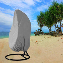 zimohe Copertura della Sedia Dondolo,Rattan da Giardino Wicker Coperture Mobili Impermeabili per Sedie Sospese - Antipolvere Protettiva Copertina,190x115cm (Grigio)