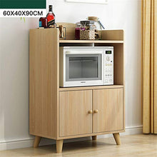 AWYJ Credenza Governo di immagazzinaggio Credenza Servizio di archiviazione Mobile con Ante Ingresso Cucina Sala Console Tavolo Console (Color : Wood, Size : 60x40x90cm)