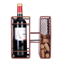 TOOARTS Portabottiglie Decorativo da Tavolo Robusto espositore in Materiale di Ferro e portaoggetti Decorazione per la casa Lettera Home