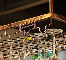 DJSMjbj Rack Stile Semplice Ferro Hanging Glass Wine Rack Decorazione del soffitto Mensola Ripiani Decke (Size : 120 * 40cm)