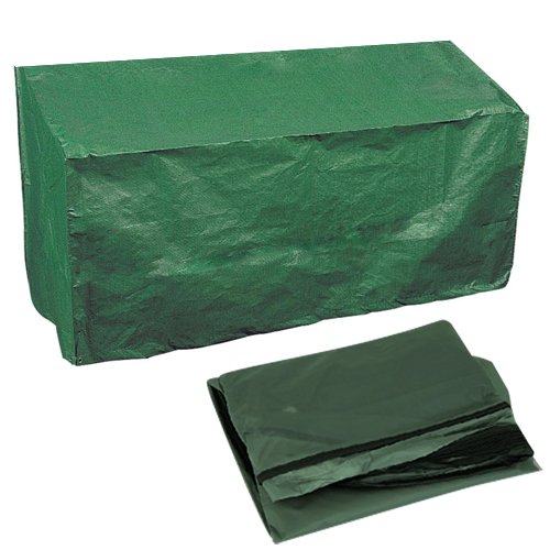BAKAJI Telo di Copertura Custodia per Cuscini da Esterno Protezione Storage Impermeabile Cuscineria Sedie Lettino Dondolo da Giardino Terrazzo Dimensione 120x50x25cm Colore Verde o Grigio