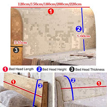 Renbin Copertura Testiera Letto, Copri Testata Letto Matrimoniale Elastica Copertura, Decorazione Camera da Letto Copritesta Letto Elasticizzato,B-120cm