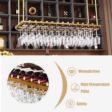 RUXMY Armadietto del Vino Organizza la Cucina Portabicchieri da Vino, Portabottiglie Capovolto Portabicchieri da Appendere Portabottiglie per Vino Rosso, Portabottiglie per Cucina/Bar （Dimension