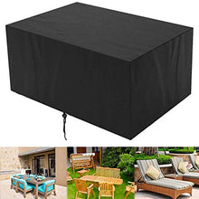 ZCED Copertura Mobili Giardino Impermeabile,Anti-UV Copertura Protettiva per Tavoli 420d Oxford A Prova di Polvere per Set di Sedute Tavoli da Giardino E Set di Mobili,230x165x80cm(91x65x31in)