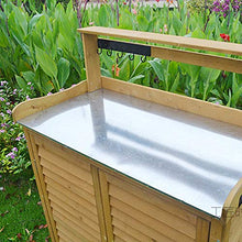 BESTSOON Armadietto da Esterno per Mobili da Giardino Outdoor Locker Governo di immagazzinaggio Balcone Cortile Attrezzo da Giardino in Legno scarpiera Rack Impermeabile Protezione Solare
