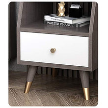Comodino Cabinet Comodino Camera Mensola Comodino Piccolo Comodino contemporanea (Color : Gray, Size : 40x38x52cm)