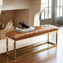 LXESWM Ottoman Poggiapiedi Panca Trapuntato Imbottito Divano a Panca Modern Scarpe Bench Divano Sgabello (Size : 80cm)